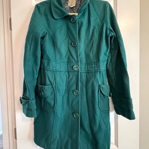 Tulle Green Women's Pea Coat